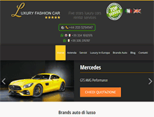 Tablet Screenshot of luxuryfashioncar.com